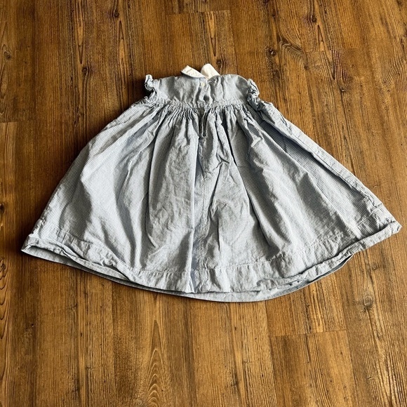 Switch-a-Roo Pleated Smocked Blue White Easter Spring Dress size 6Y Church - Picture 8 of 8